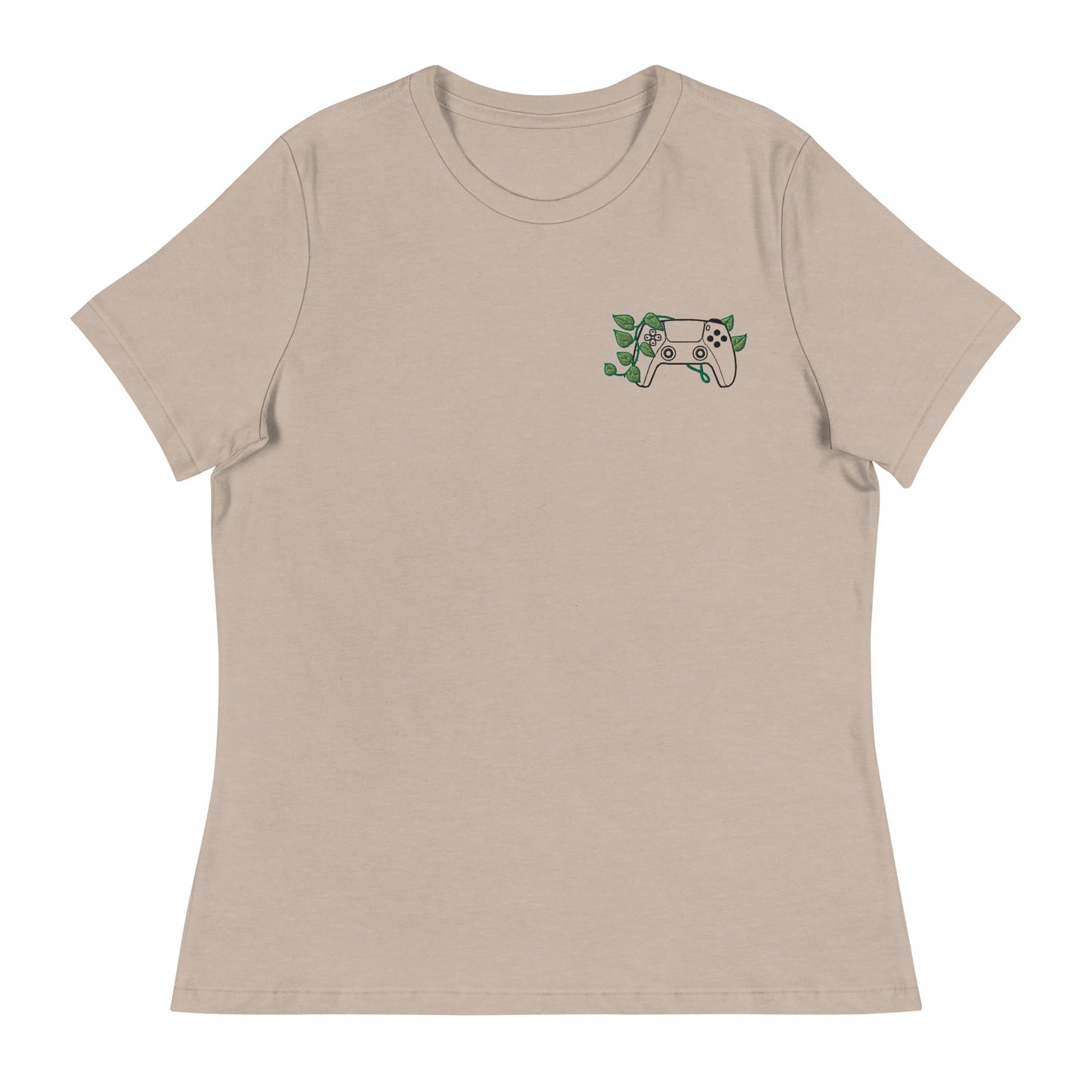 PS5 Leaf Embroidered Women's T-Shirt