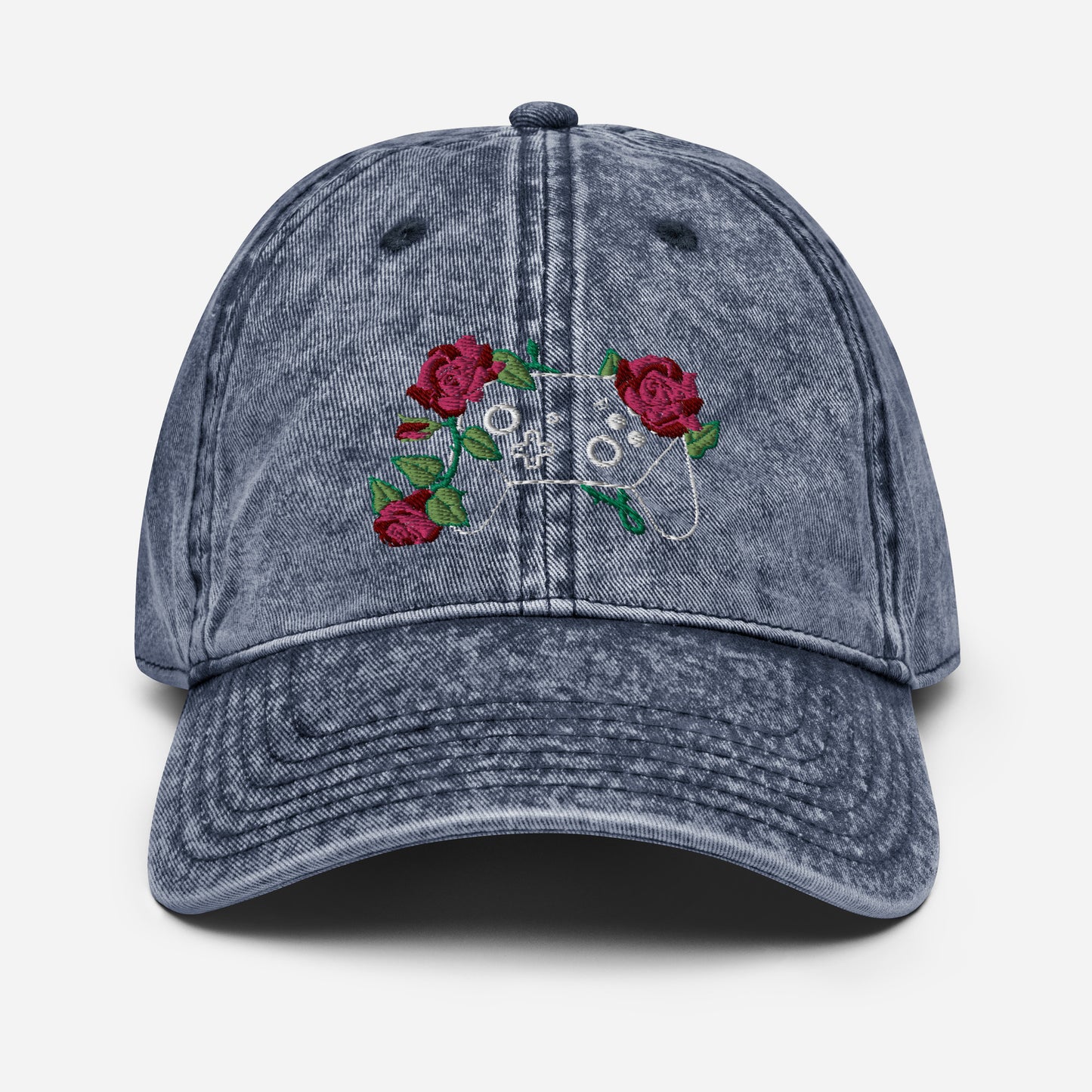 Floral Controller Denim Hat