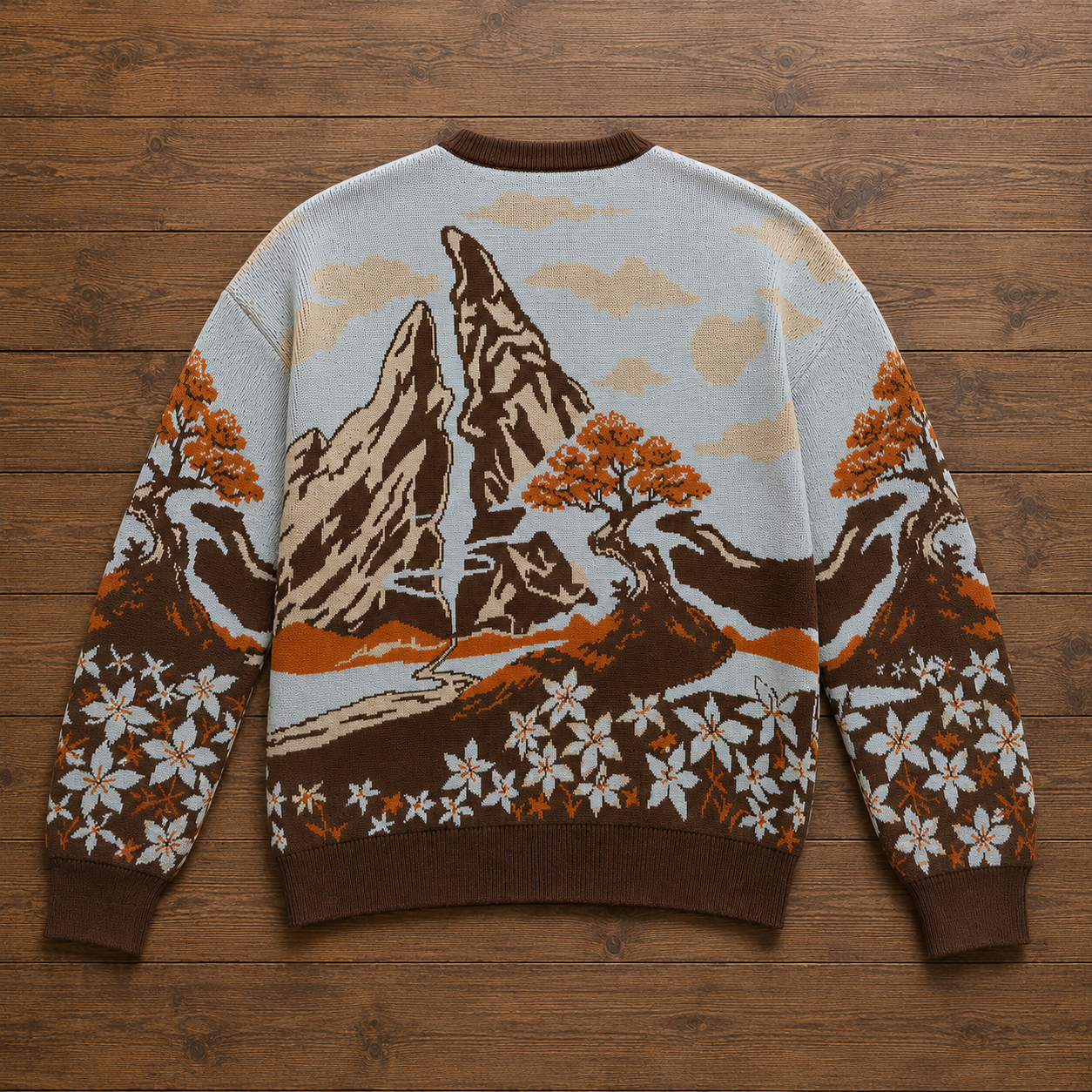 Hero and Fire Dragon Knit Sweater