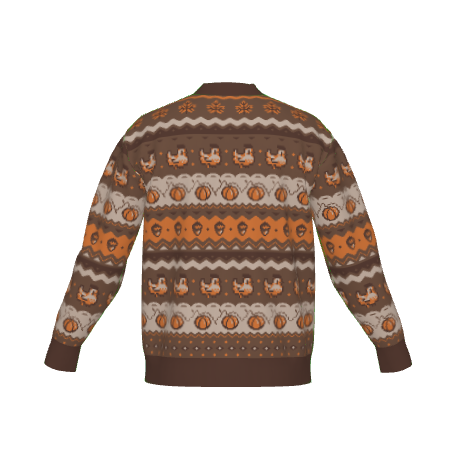 Fall Pixel Chicken Cardigan