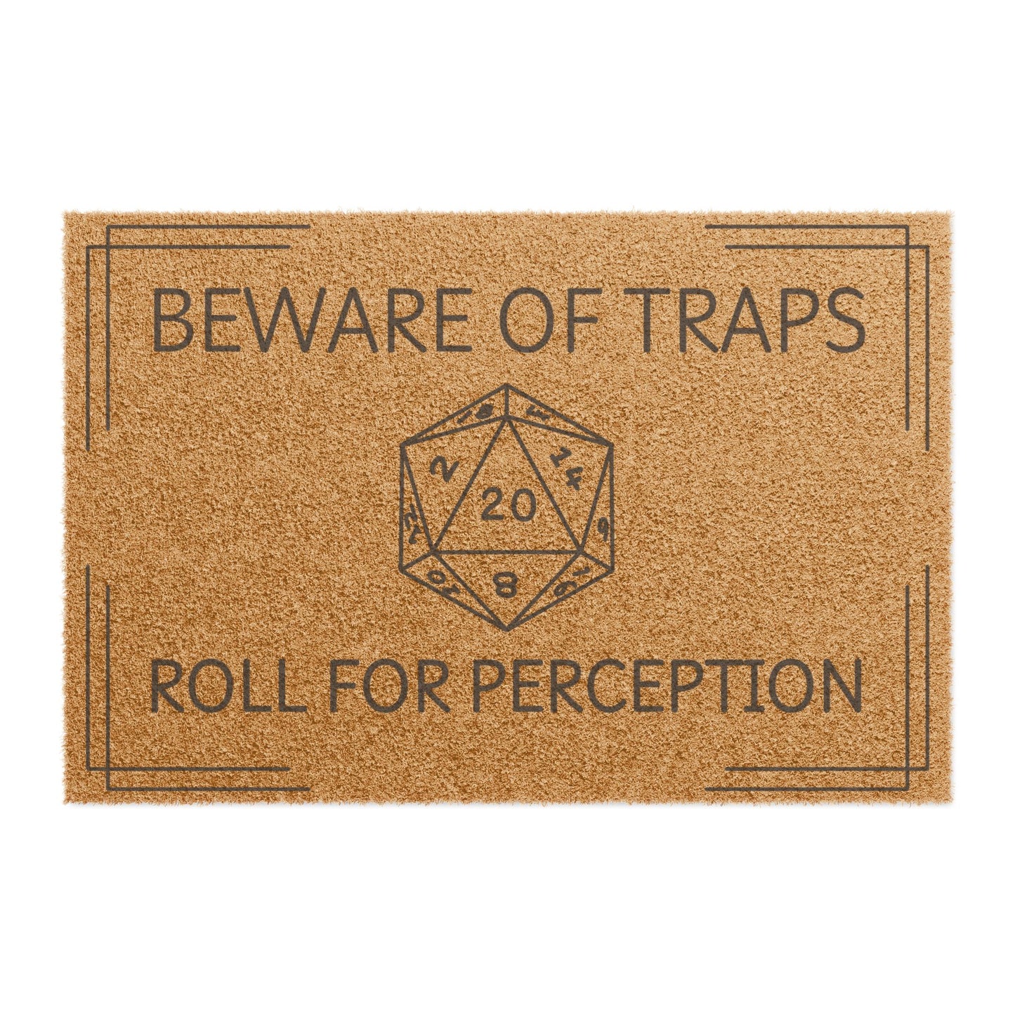 DND Roll for Perception Door Mat