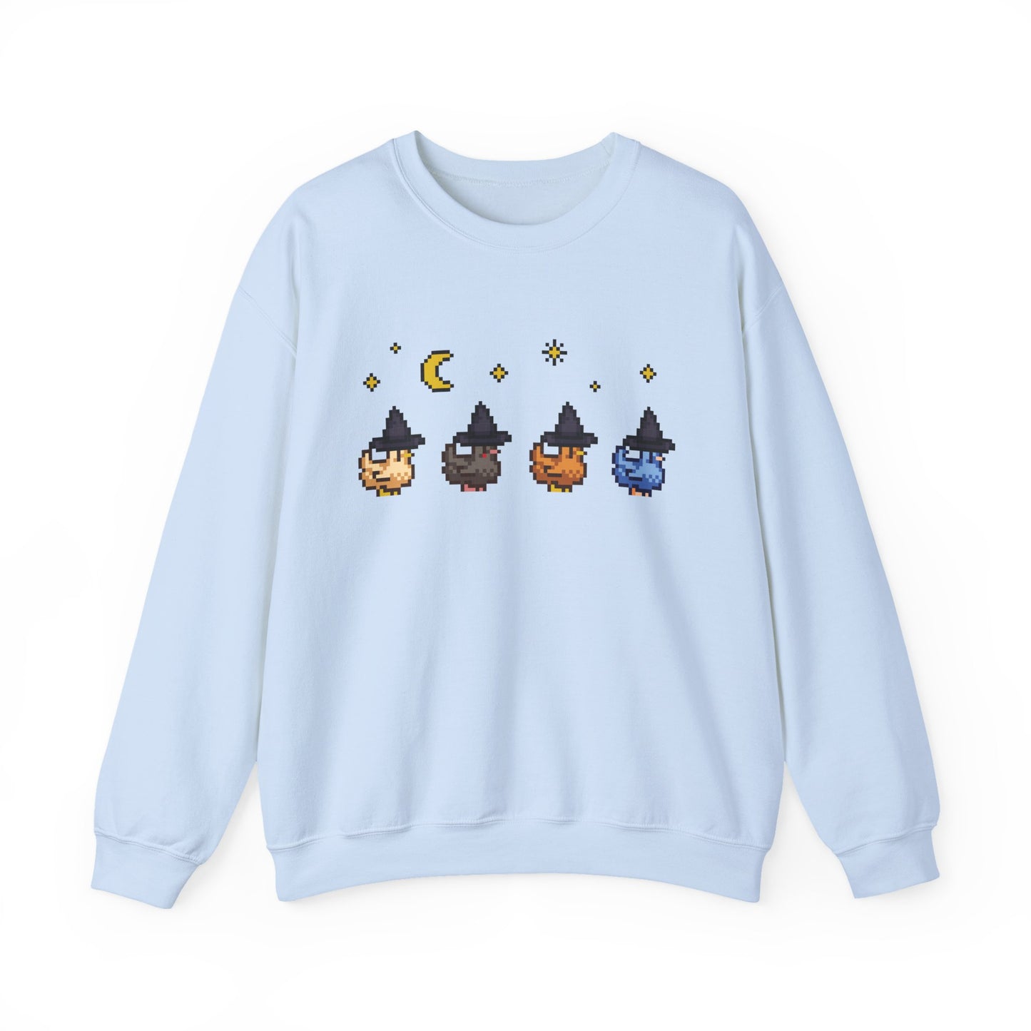 Witchy Pixel Chickens Crewneck