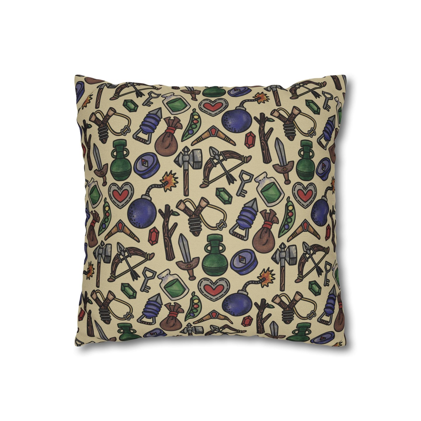 Compendium Removable Throw Pillowcase