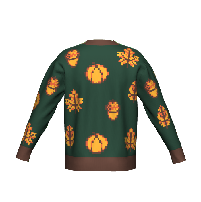 Fall Pixel Foliage Cardigan