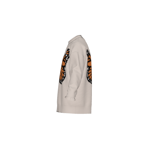 Pixel Monarch Butterfly Knit Sweater
