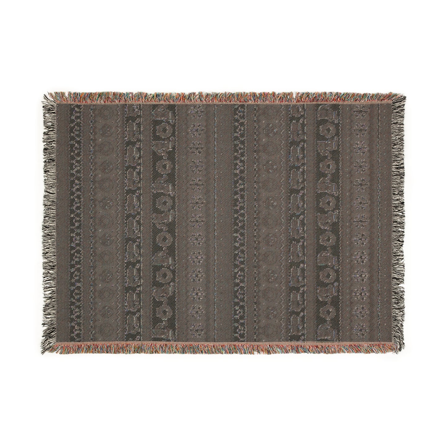 Christmas Pixel Kitties Woven Throw Blanket