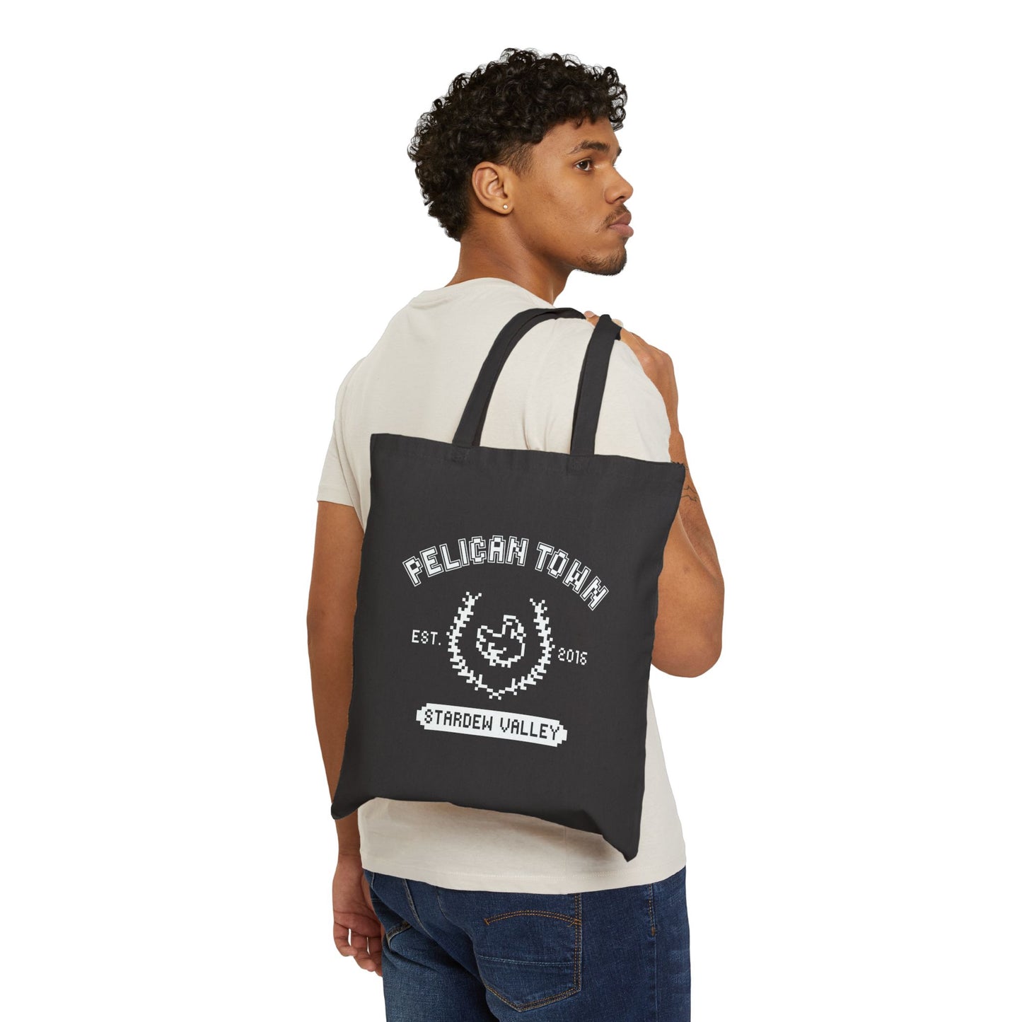 Pelican Town Pixel Tote Bag