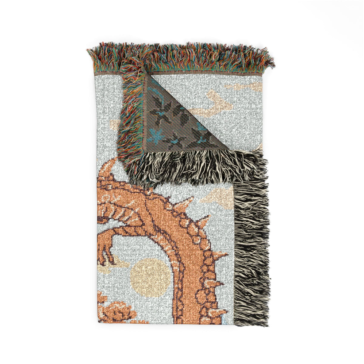 The Hero and the Dragon Woven Blanket