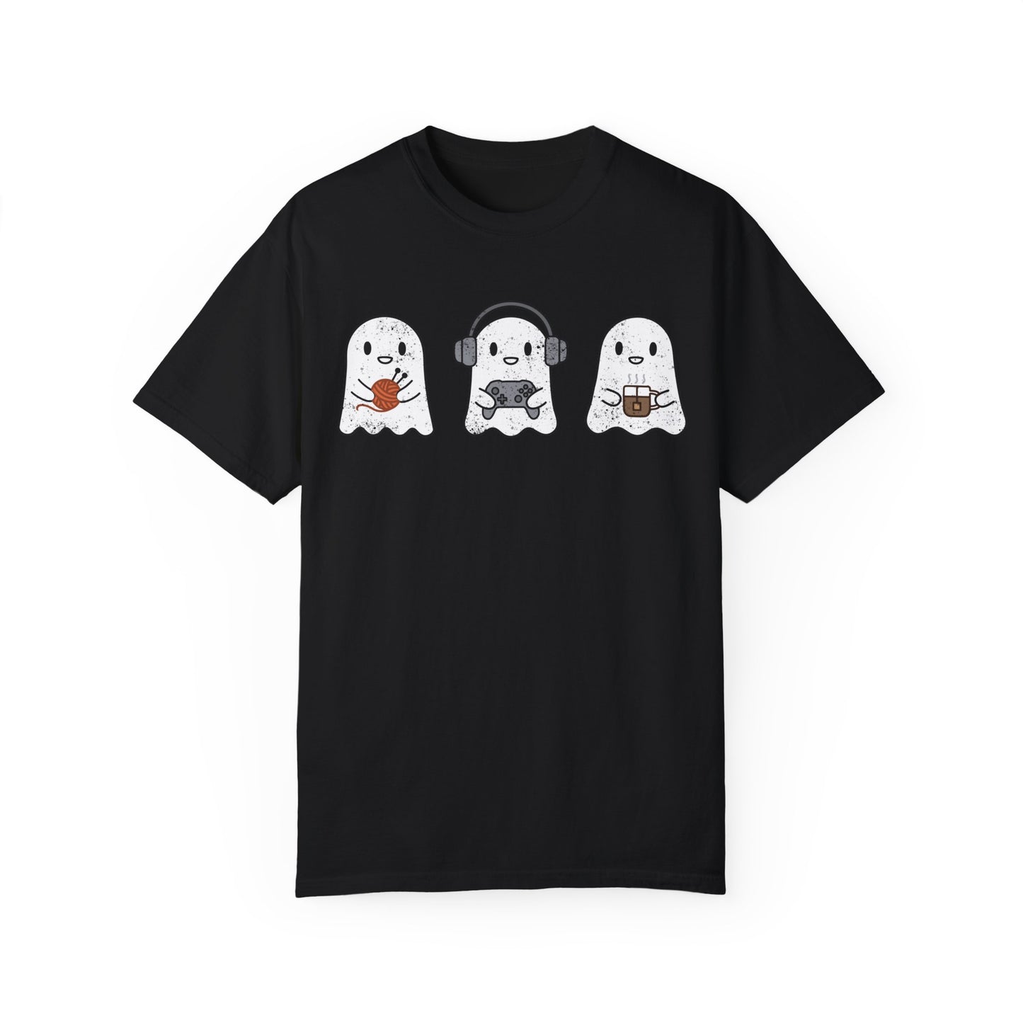 Cozy Gaming Ghosts Knitting T-Shirt