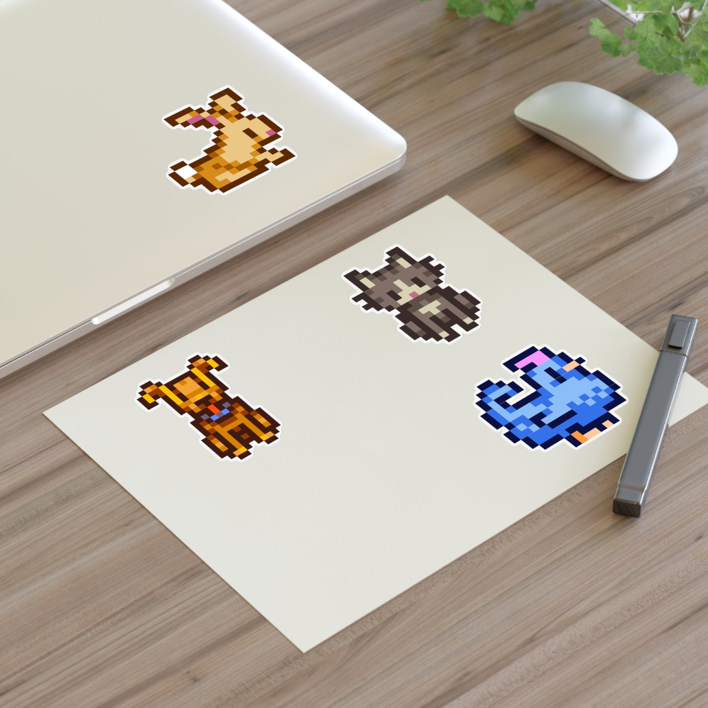 Pixel Animal Stickers