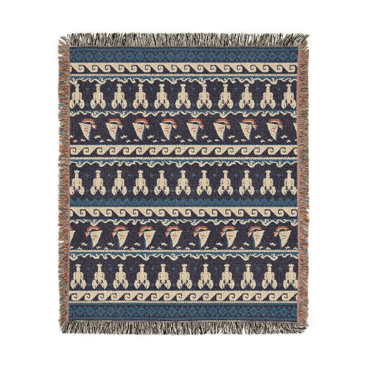 Wind and Wake Woven Tapestry Throw Blanket