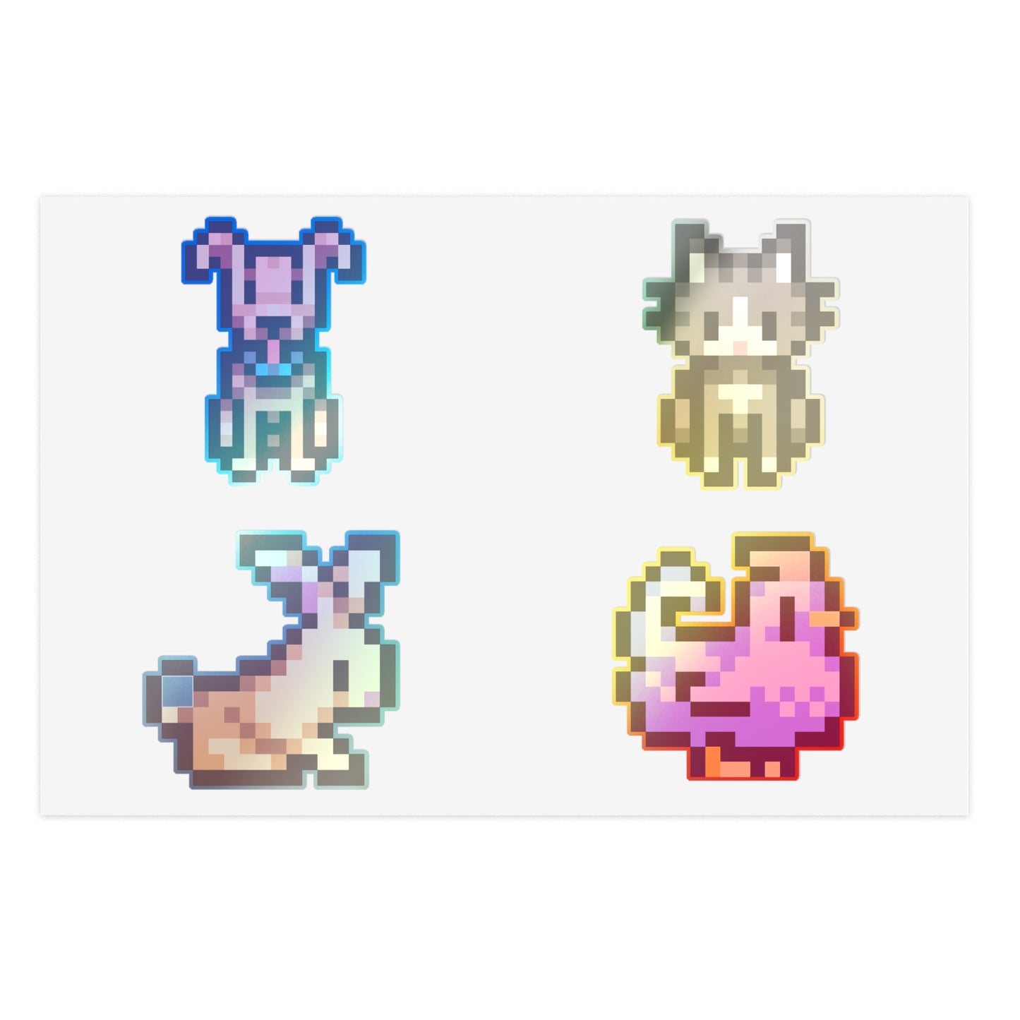 Pixel Animal Stickers