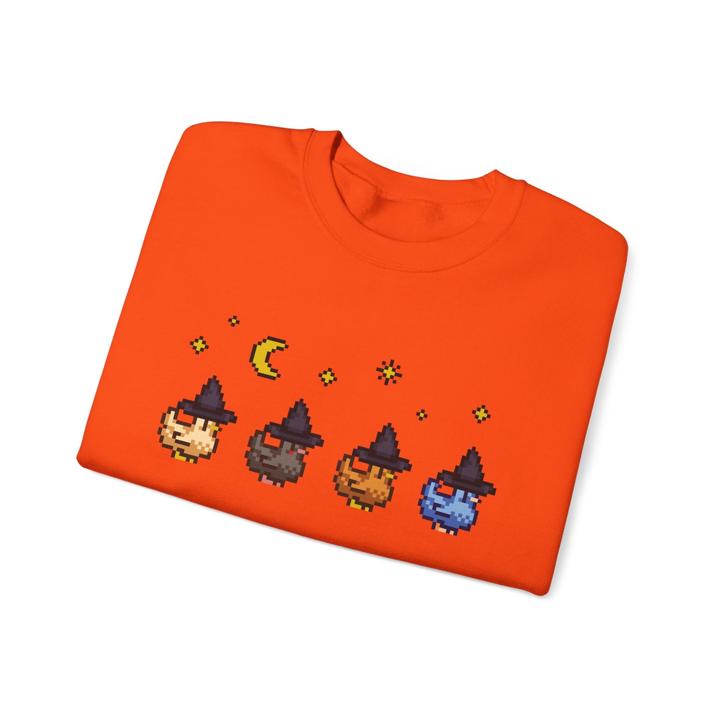 Witchy Pixel Chickens Crewneck