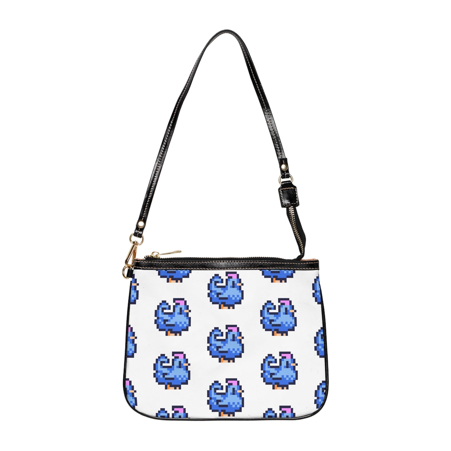 Blue Pixel Chicken Shoulder Bag | Stardew Valley Accessories | Stardew Valley Gift | Indie Games | Cozy Gaming | Gamer Girl Merch