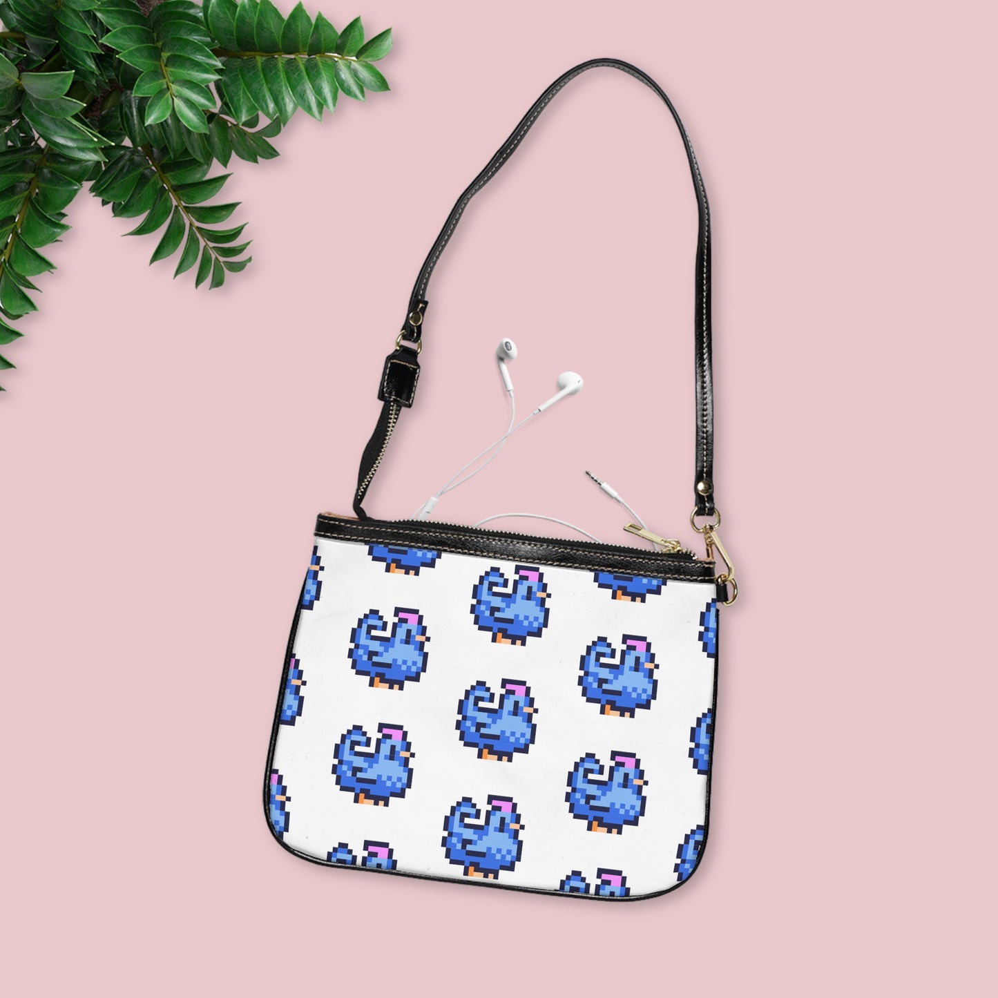 Blue Pixel Chicken Shoulder Bag | Stardew Valley Accessories | Stardew Valley Gift | Indie Games | Cozy Gaming | Gamer Girl Merch