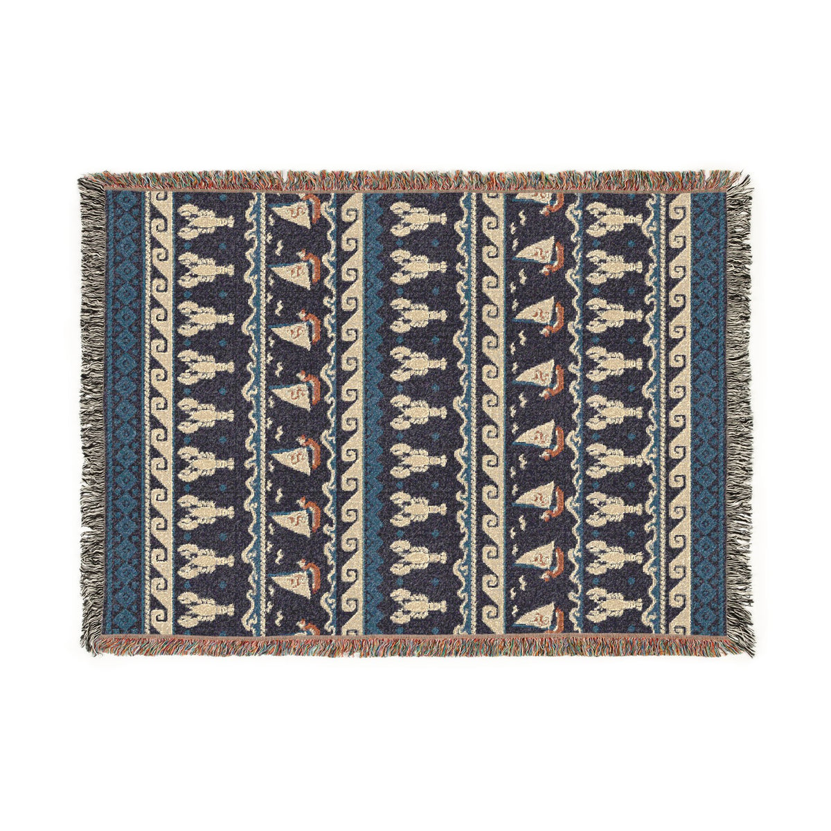 Wind and Wake Woven Tapestry Throw Blanket