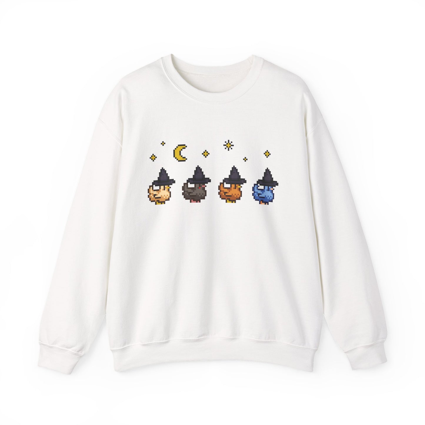 Witchy Pixel Chickens Crewneck