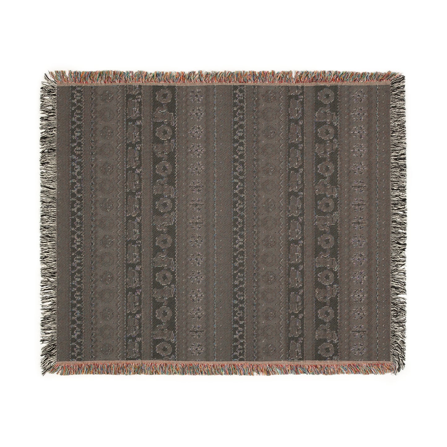 Christmas Pixel Kitties Woven Throw Blanket