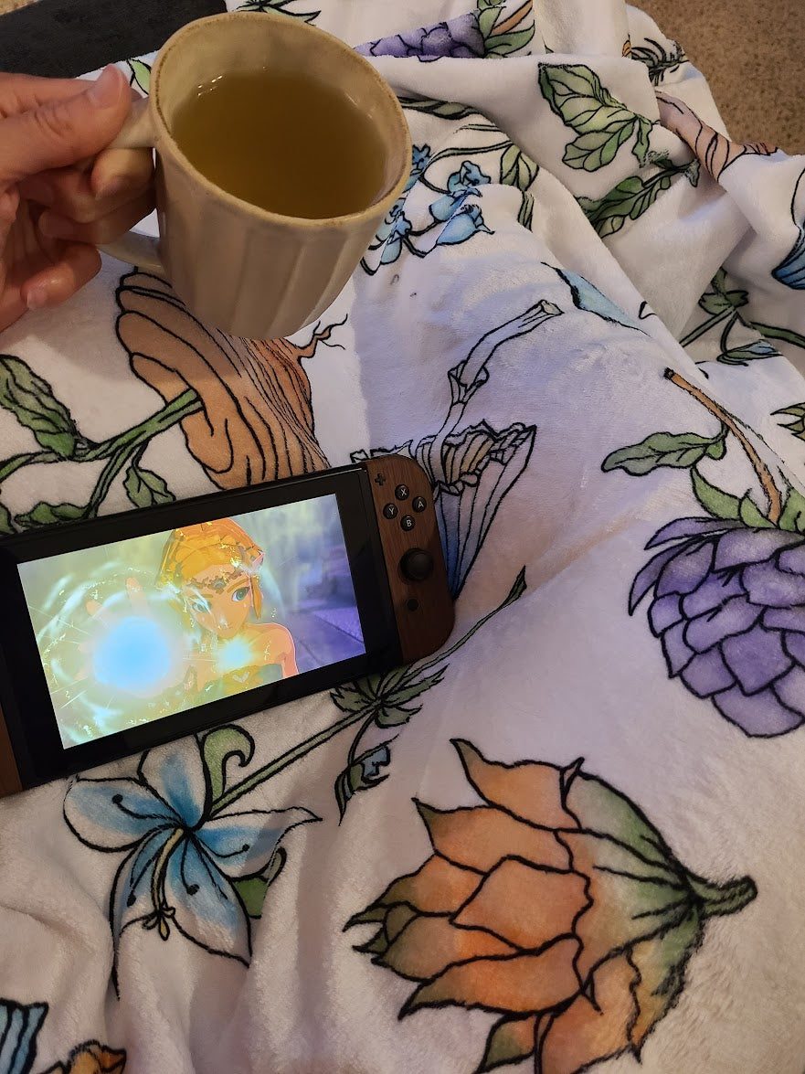 Hyrule Herbs Throw Blanket