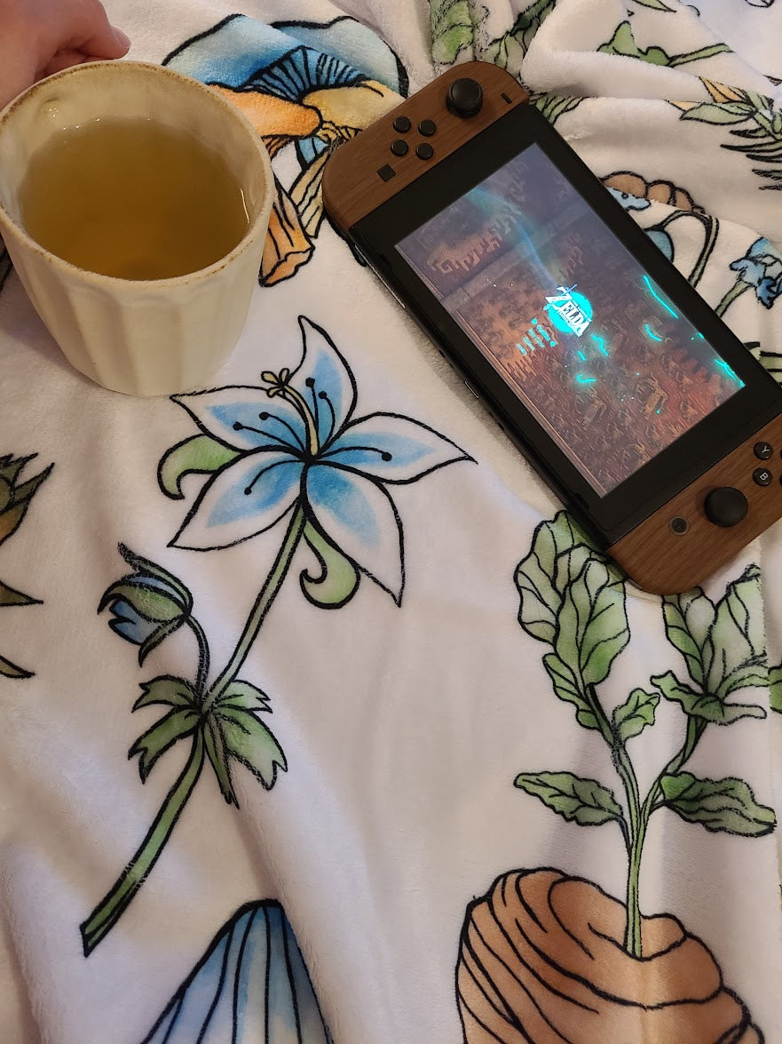 Hyrule Herbs Throw Blanket