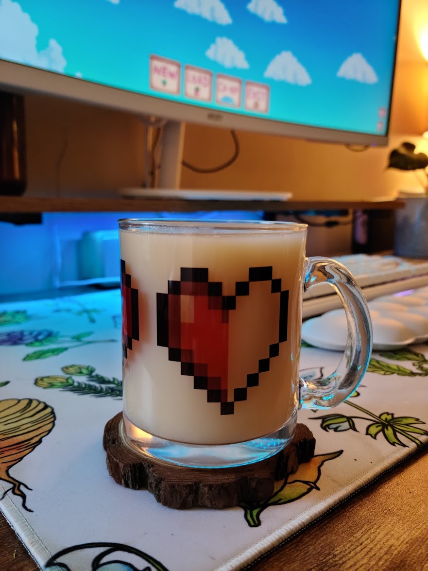 Life Hearts Mug Glass