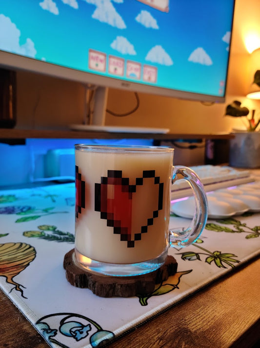 Life Hearts Mug Glass