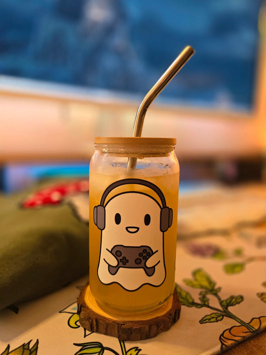 Cozy Gamer Ghosts Can Glass