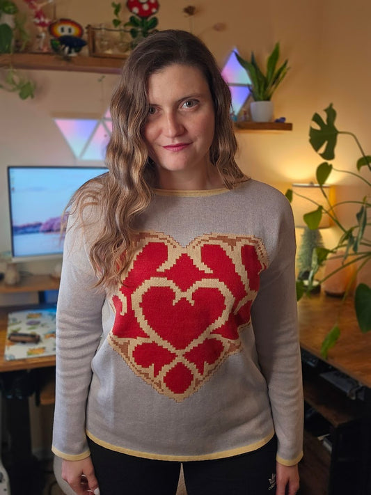 Heart Container Fitted Sweater