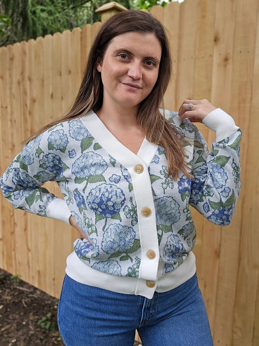 Hydrangea Cardigan