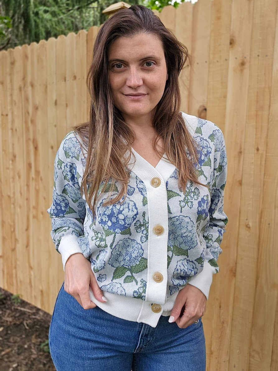 Hydrangea Cardigan