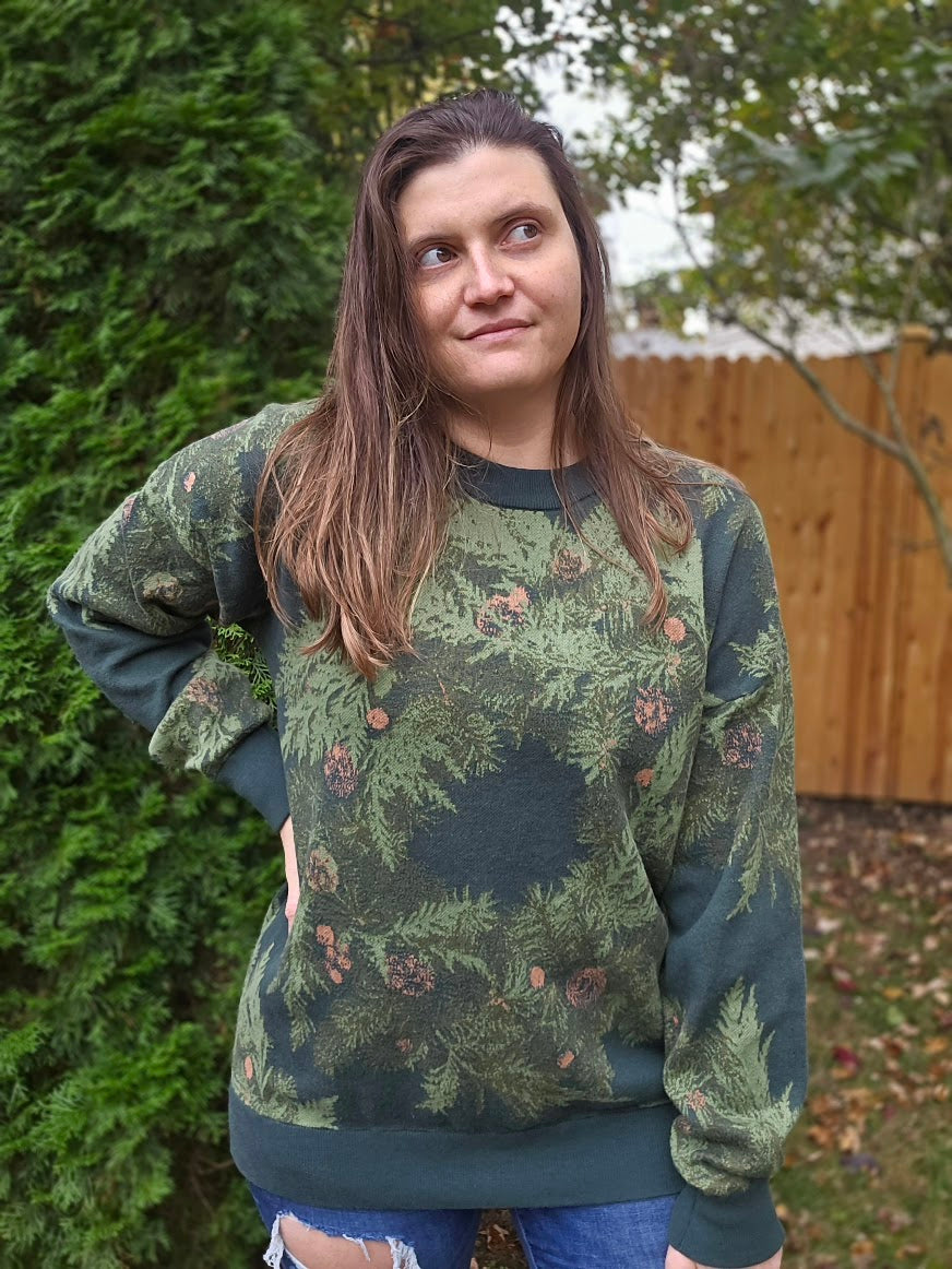 Pixel Wreath Sweater