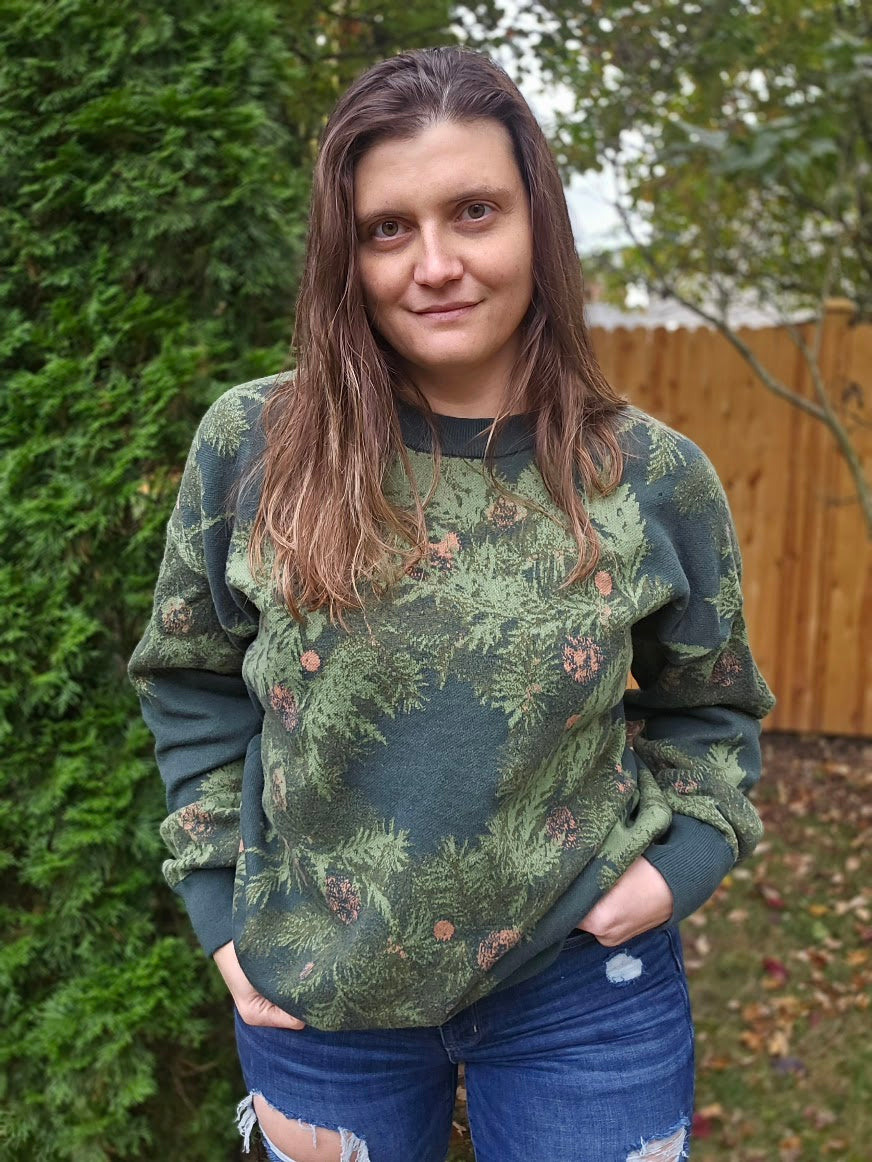 Pixel Wreath Sweater