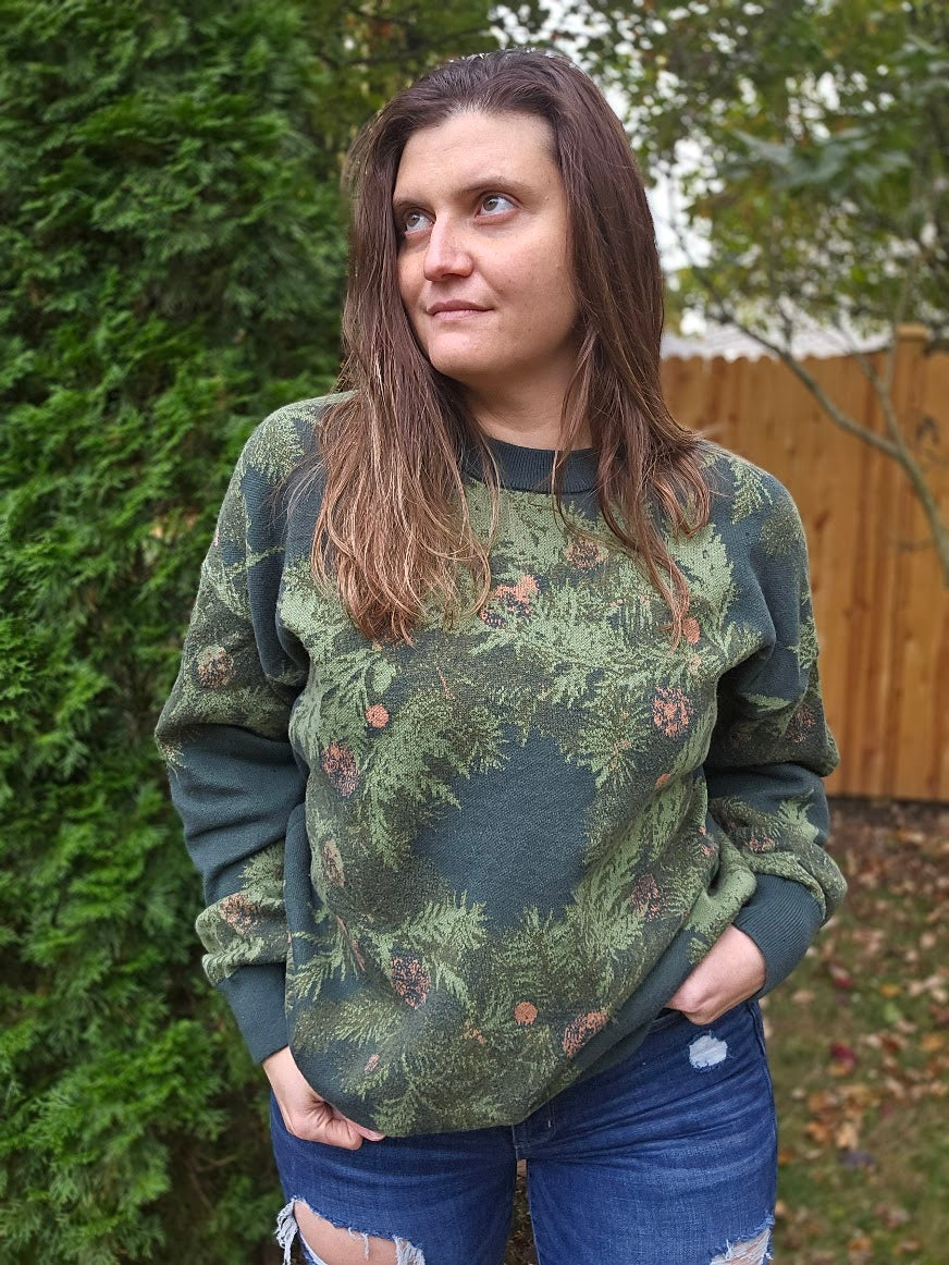 Pixel Wreath Sweater