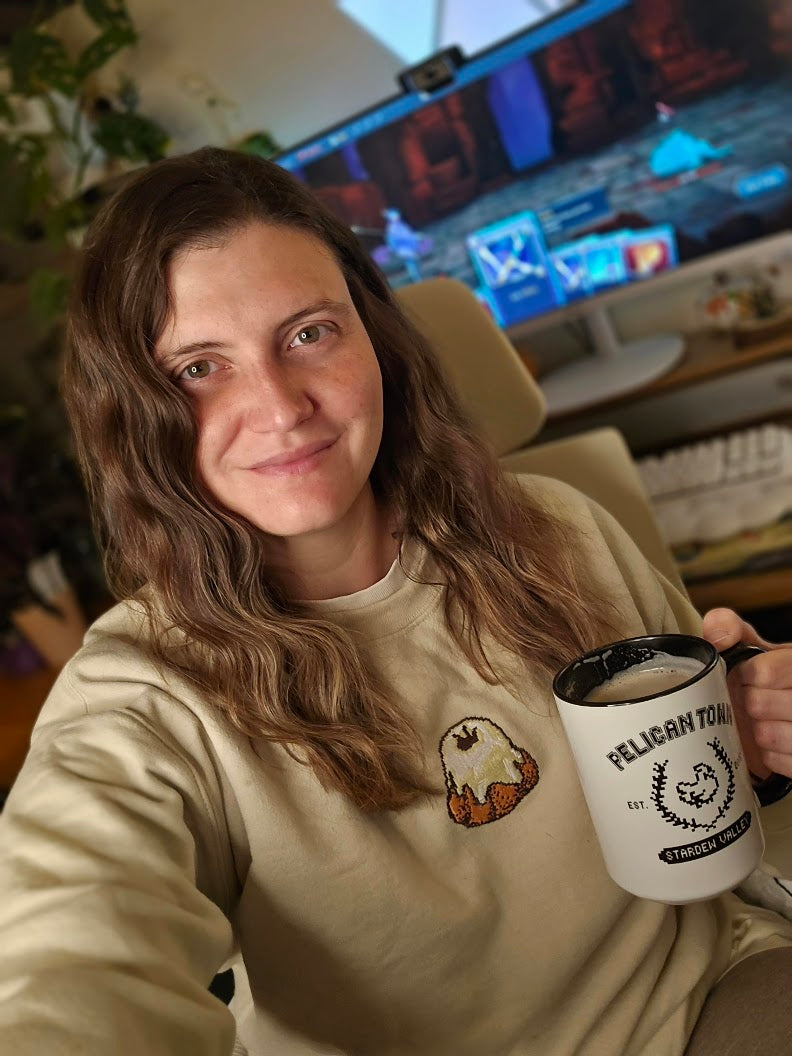 Sweet Roll Embroidered Sweatshirt