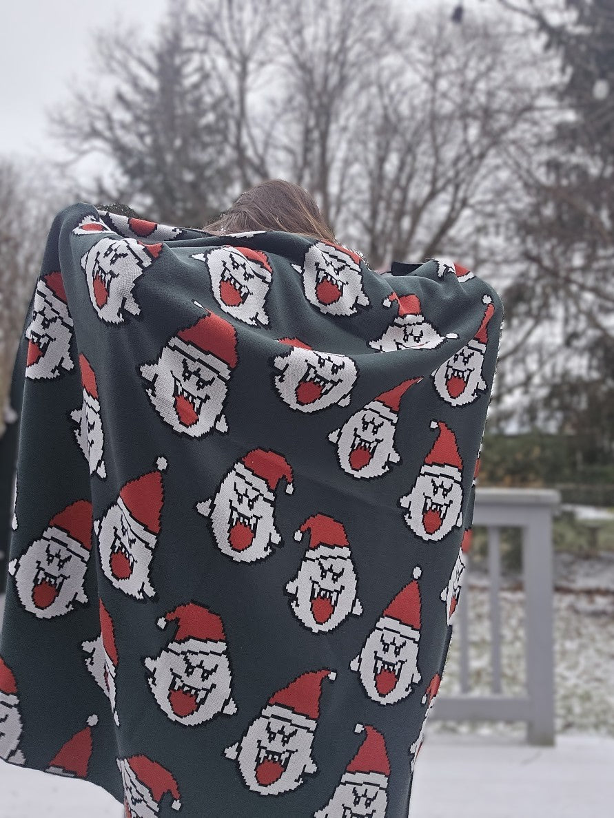 Merry Boo-Mas Knitted Blanket