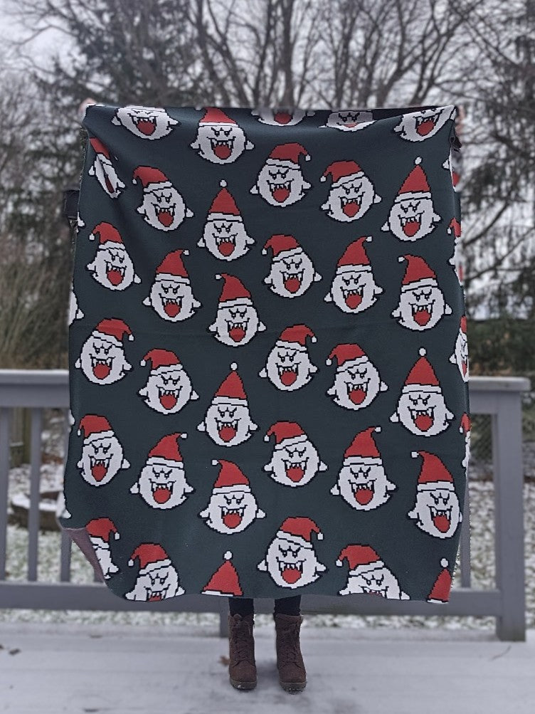 Merry Boo-Mas Knitted Blanket