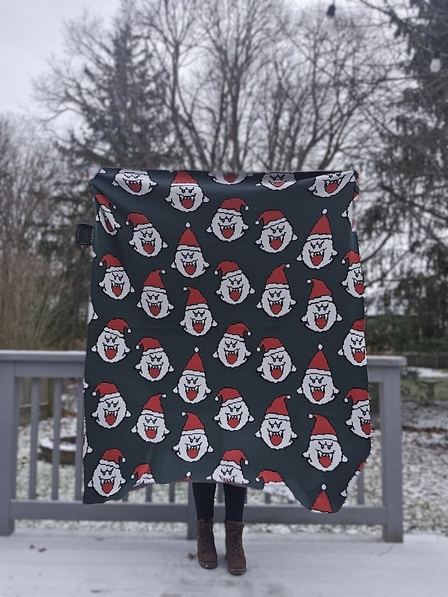 Merry Boo-Mas Knitted Blanket