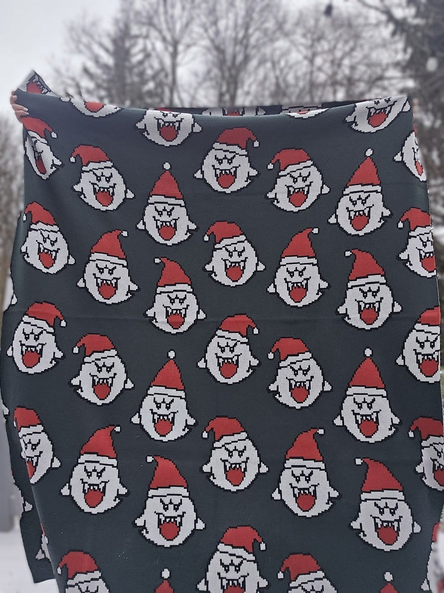 Merry Boo-Mas Knitted Blanket