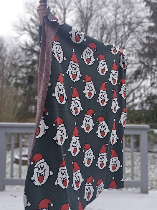 Merry Boo-Mas Knitted Blanket