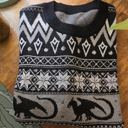 Dragonborn Nordic Sweater Black