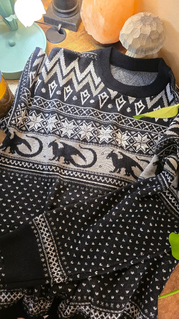Dragonborn Nordic Sweater Black