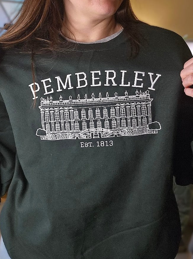 Pemberley Est. Embroidered Sweatshirt