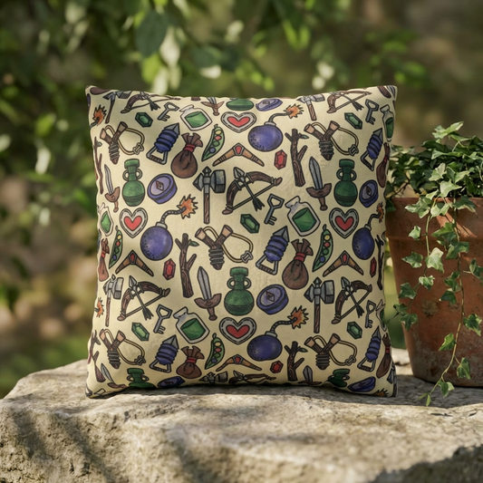 Compendium Removable Throw Pillowcase