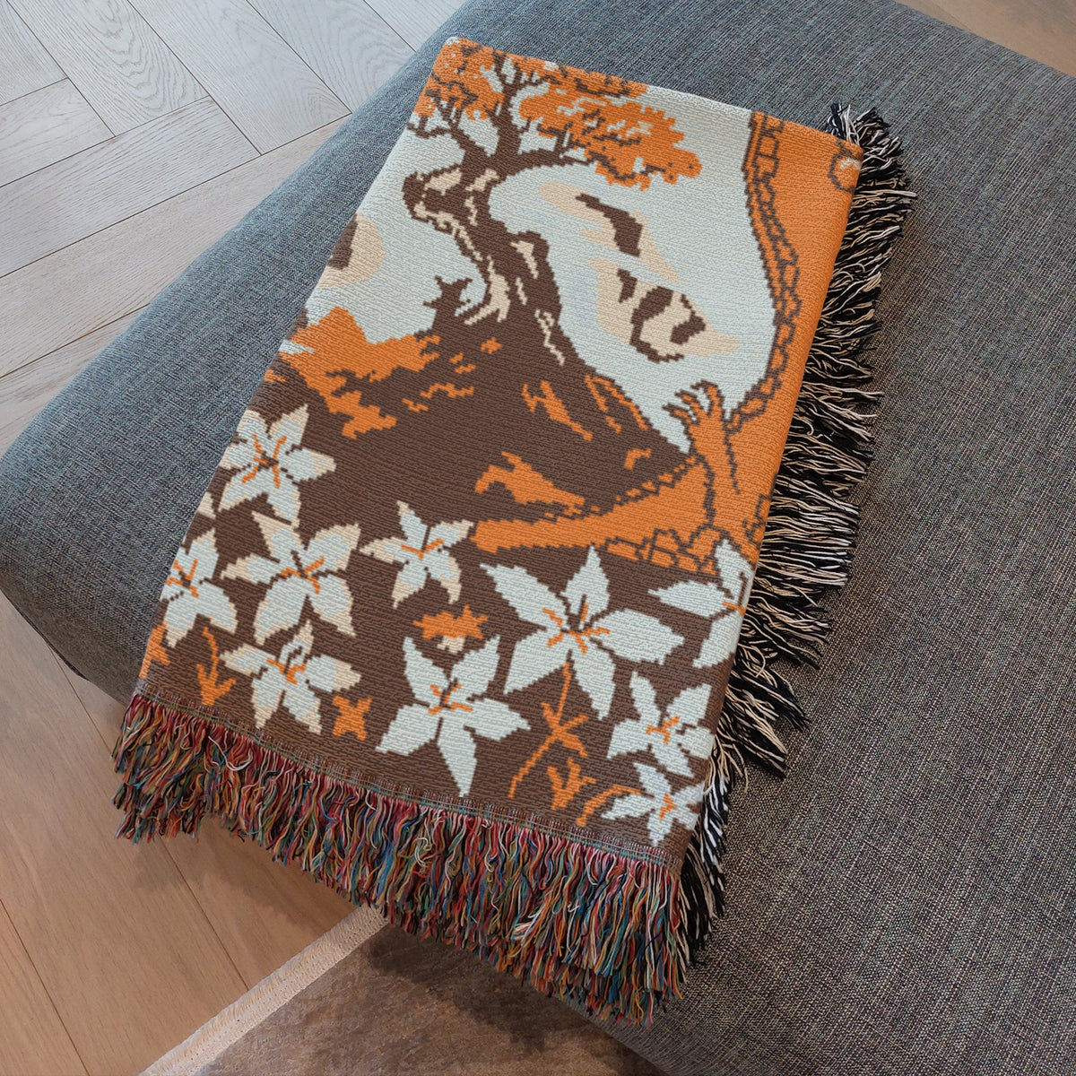 The Hero and the Dragon Woven Blanket