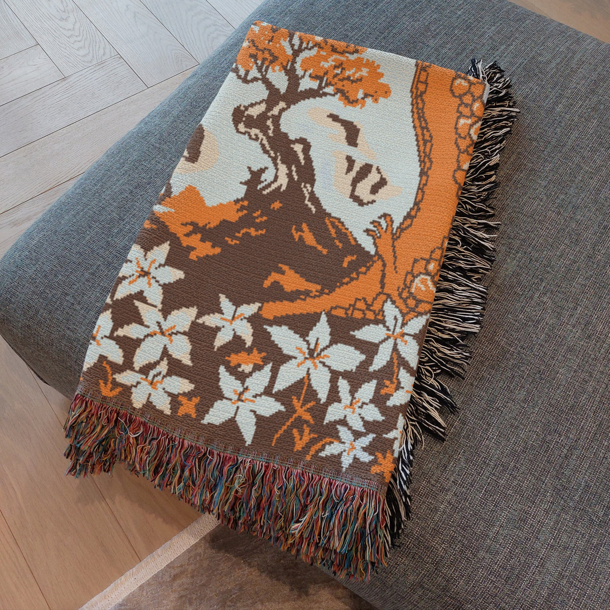 The Hero and the Dragon Woven Blanket