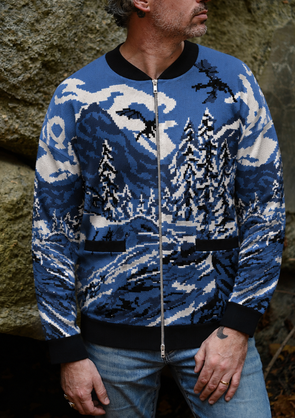 Winter Dragon Bomber Jacket