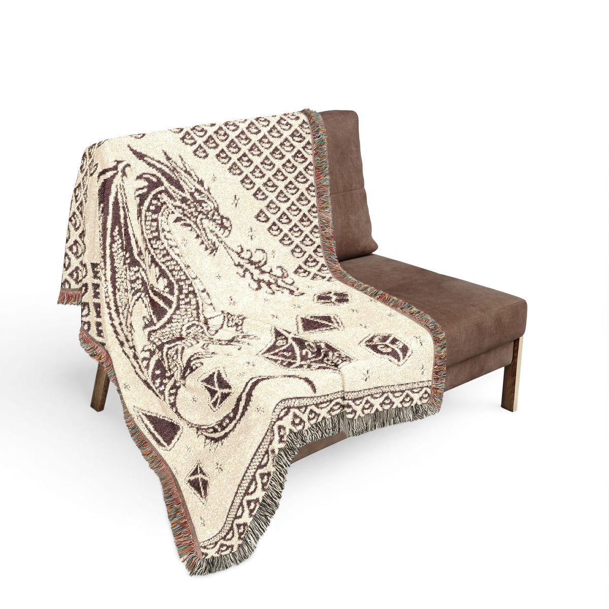 Dragon Scales and Dice Throw Tapestry Blanket