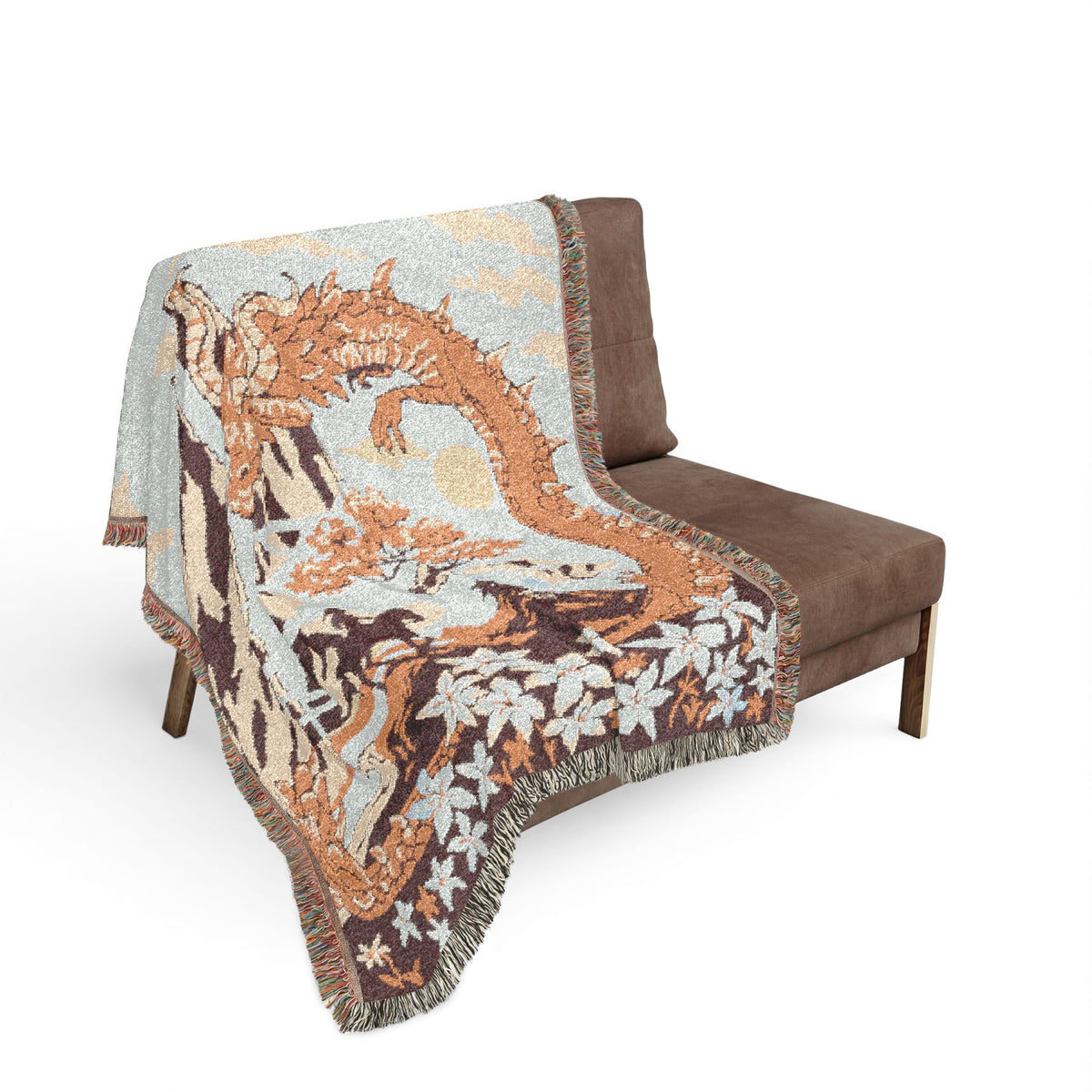 The Hero and the Dragon Woven Blanket