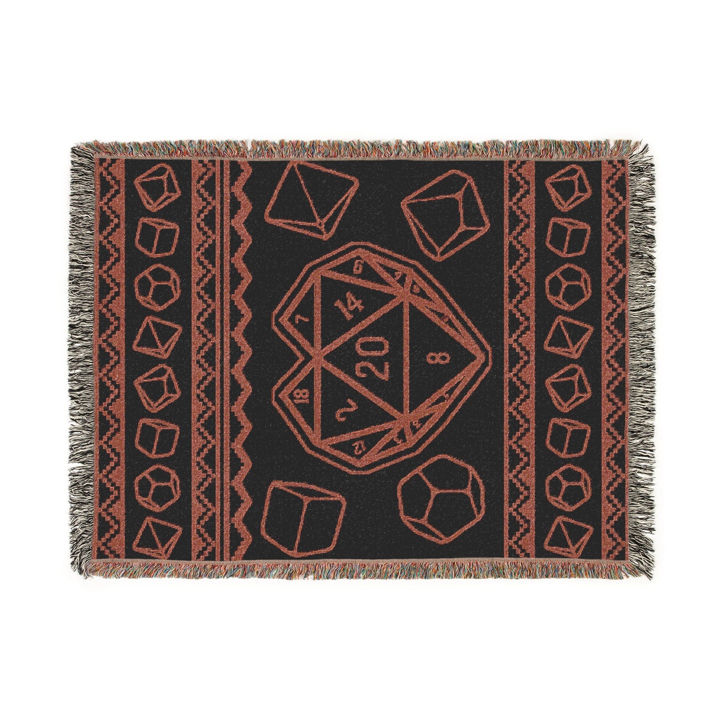 D20 Love Woven Throw Blanket