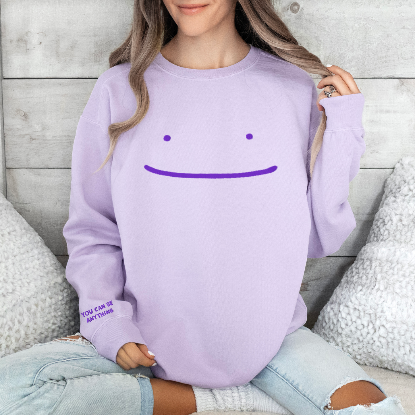 You Can be Anything Embroidered Sweatshirt